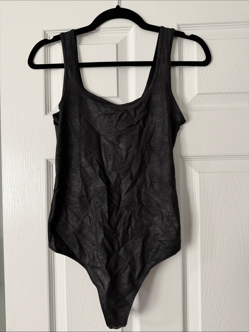 Abercrombie & Fitch Black Scoop Neck Tank Bodysuit